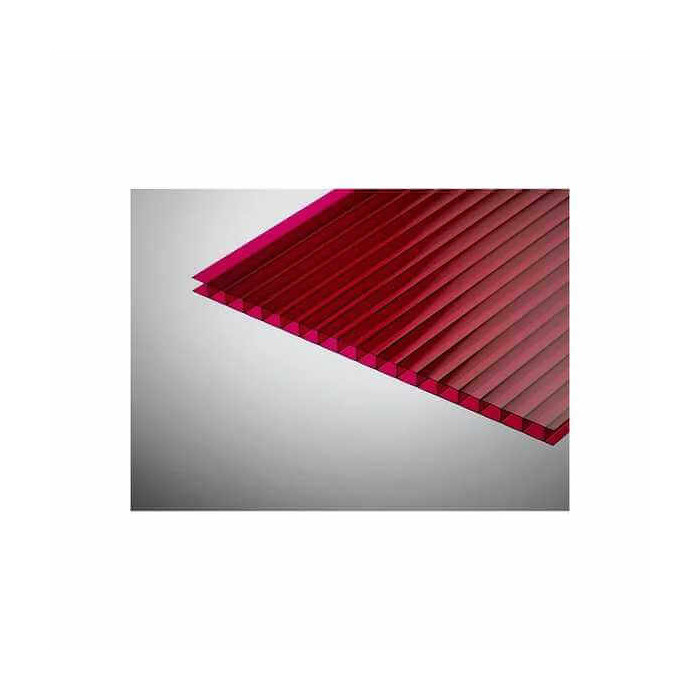 Сотовый поликарбонат 10 мм КОЛИБРИ гранат 2100х12000 мм